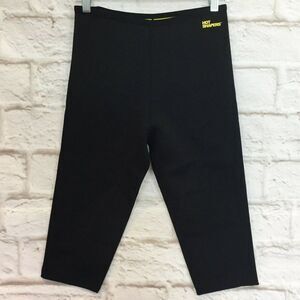 HOT SHAPERS Black Neotex Hi Rise Capri Pants size Medium